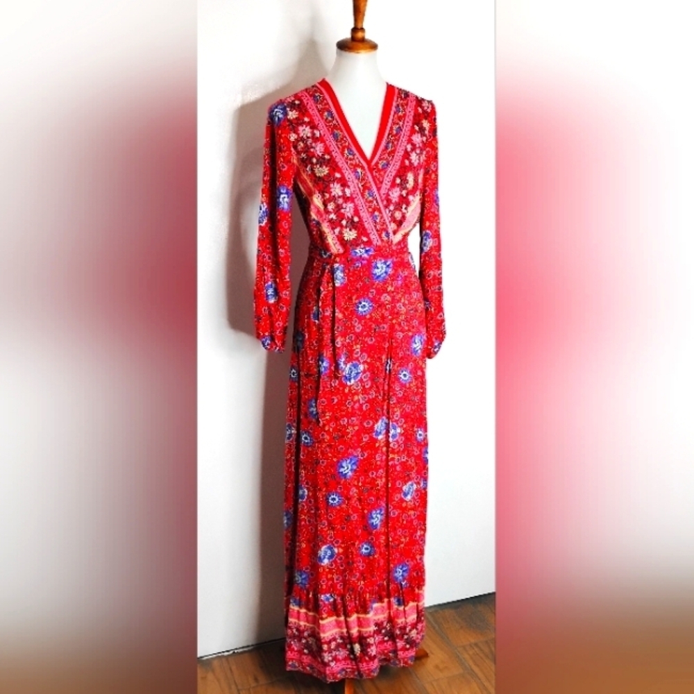 CLASSIC WRAP MAXI DRESS